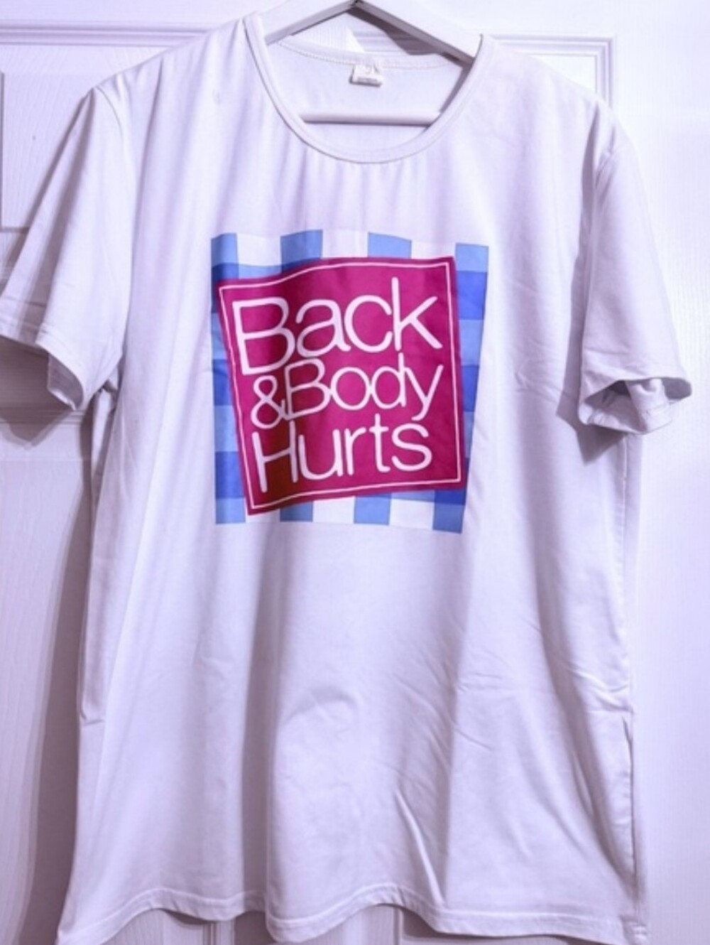 Back & Body Hurts Funny Parody Graphic T-Shirt XL